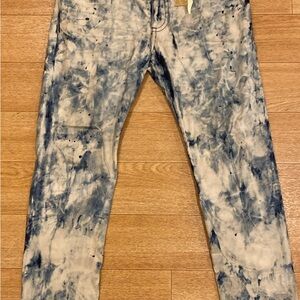 Men's Blue Tie-Dye Robin’s Jeans